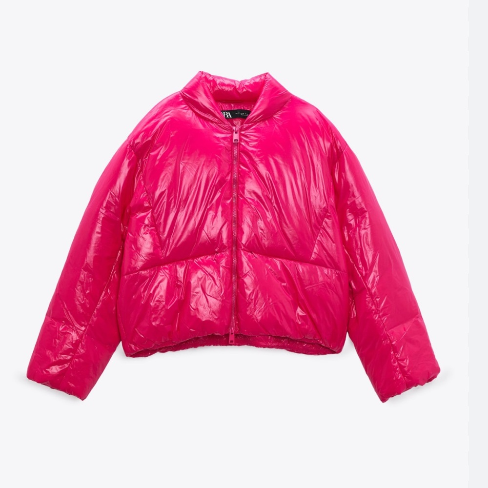 🎯Zara pink puffer